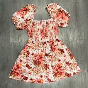 H&M Floral Print Smocked top dress